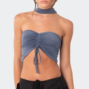 Edikted paloma drawstring choker top size XS